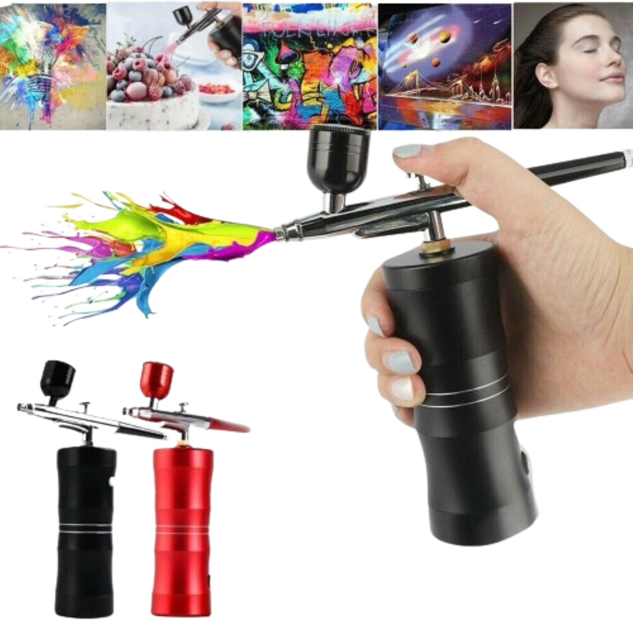 Kitcheniva Portable Air Brush Paint Spray Gun Art Tool
